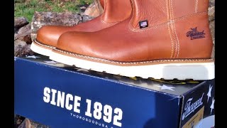 Thorogood Wellington Boot 814-4208 soft toe. USA Made Boot, Pull on Boot, Slip on Boot, Unboxing screenshot 5