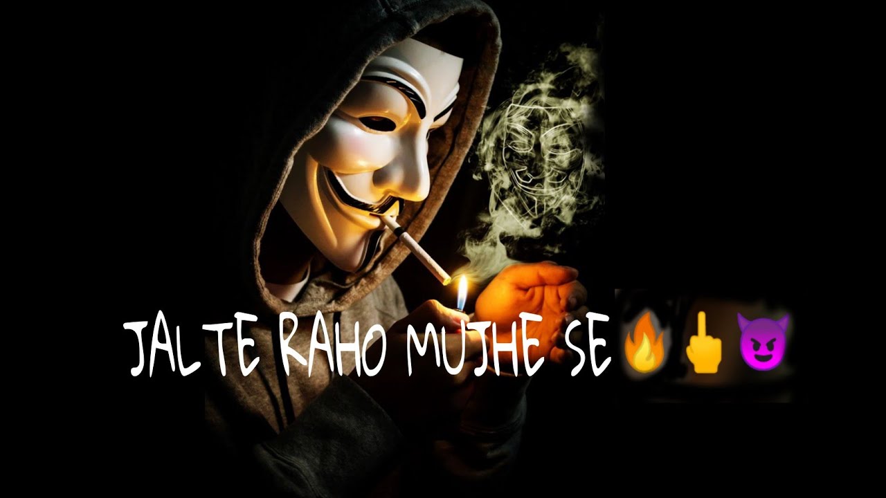 Jalte Raho Mujhse 🔥👈😈 bad boy attitude whatsapp status sad poetry
