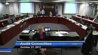 Audit Committee - October 27, 2017 - Part 2 of 2