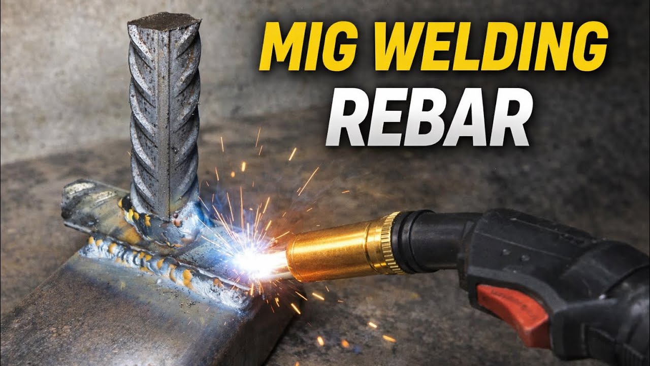Powerful Welding of Steel Rod! DIY Mig Welding!