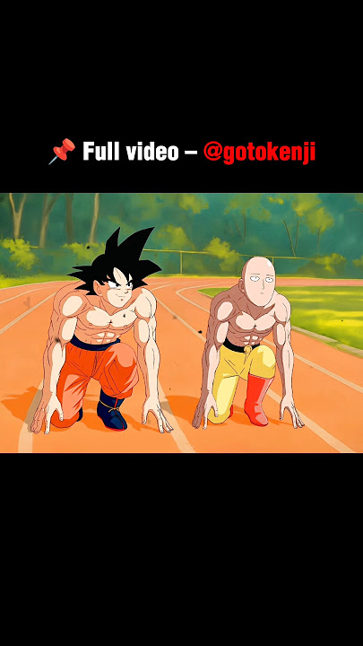 Saitama vs Goku 🚀 Epic Anime Race | Who is Faster? #anime #saitama #goku