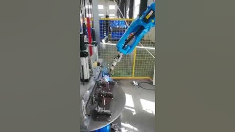welding robot with positioner