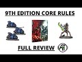 9th Edition Rulebook Review - Warhammer 40K Core Rules, Terrain + Missions