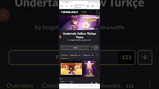 Undertale Yellow Türkçe Yama Nasıl Indirilir?