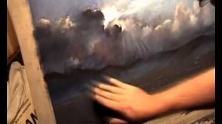Pastel Demonstration Painting Landscapes skies by Les Darlow .wmv