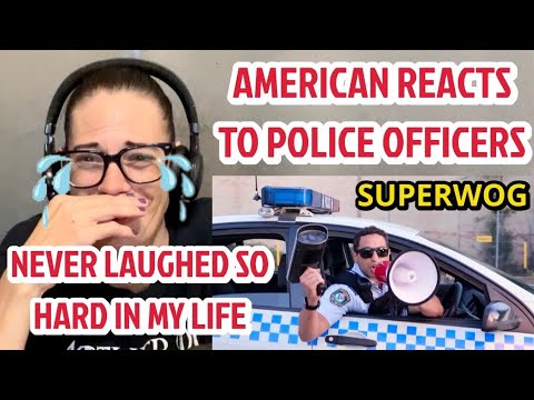 AMERICAN CAN’T STOP CRY LAUGHING AT POLICE OFFICERS - SUPERWOG 😂 - YouTube