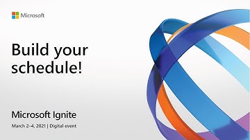 Microsoft Ignite - How to use the schedule builder!