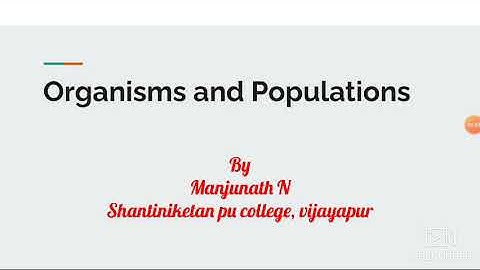 Chapter-13 Organisms and Populations, population growth, Exponential growth