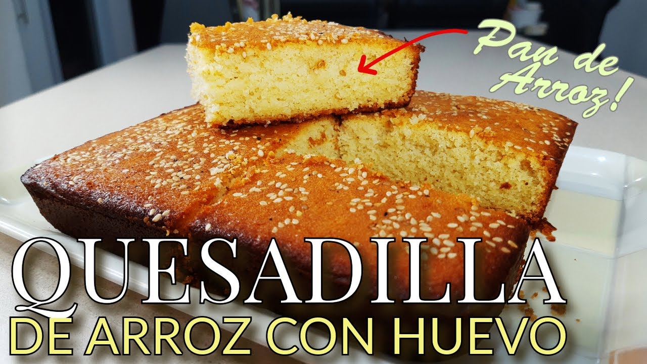 Como hacer Quesadilla de Arroz Pan de Arroz, Queso y Huevo YouTube