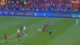 اهداف مباراة مصر واوغندا 2-0 في الجولة الختامية المجموعه الاولي كاس امم افريقيا 2019 فهد العتيبي