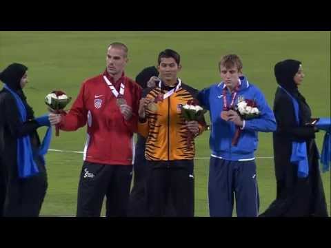 Men's long jump T20 | Victory Ceremony |  2015 IPC Athletics World Championships Doha