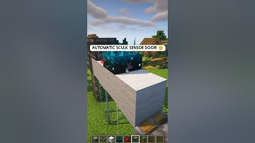 Automatic Sculk Sensor Door! #shorts