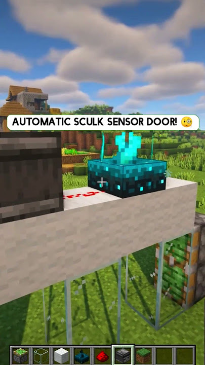 Automatic Sculk Sensor Door! #shorts
