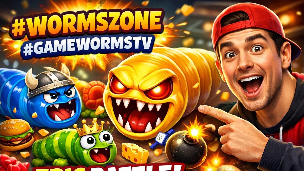 Ankit Rana 50k is live Worms 🪱 Snake ( TOP 1 WORMS SNAKE ) #gaming # ...
