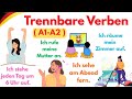 📘🇩🇪 Trennbare Verben einfach erklärt | Deutsch A1–A2 | Mit Beispielen