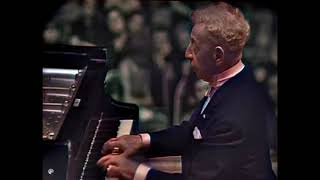 Arthur Rubinstein Live Recital Warsaw 1966. Schumann Carnaval Op 9. AI Colorize, 1080p 60fps.