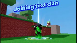 Leaving Mag5 and joining text clan!!! (Roblox Bedwars)