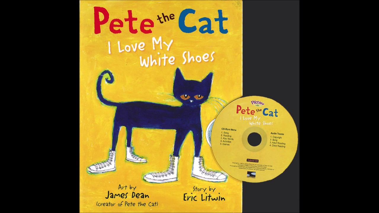 新品英語絵本Pete the cat I Iove my white shoes