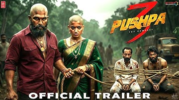 Pushpa 3 : The Rampage - Official Trailer | Allu Arjun | Vijay D | Rashmika | Pushpa 3 Trailers