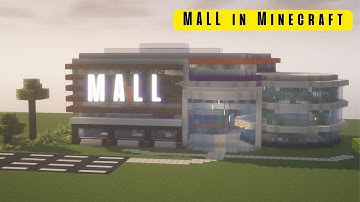 How to build a MALL in minecraft - Tutorial