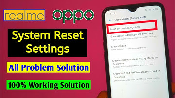 System Reset Setting Realme/oppo | How to Reset System Settings in Realme/Oppo | Realme System Reset