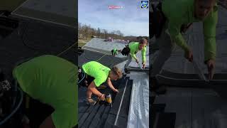 Why Do American Houses Have These Black Sheets on Their Roofs? 🤔 #trending #facts #ytshorts
