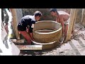 WoW Excellent Cement ring septic tank work | technology of construction