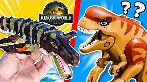 I built JURASSIC WORLD REBIRTH Dinos out of LEGO...