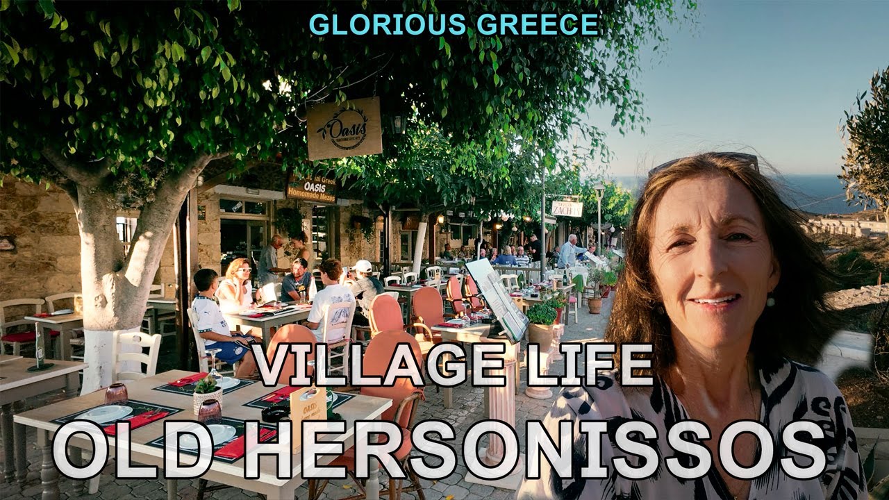 HERSONISSOS CRETE VILLAGE LIFE | **CHARMING OLD STONE HOUSE TOUR** Come walk with us!