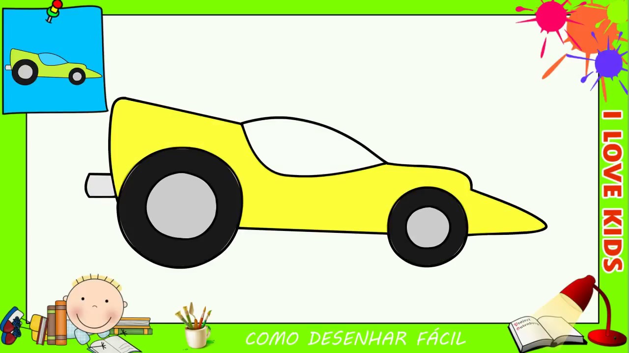 COMO DESENHAR CARROS: Aula para iniciantes (Modo mais rápido) 