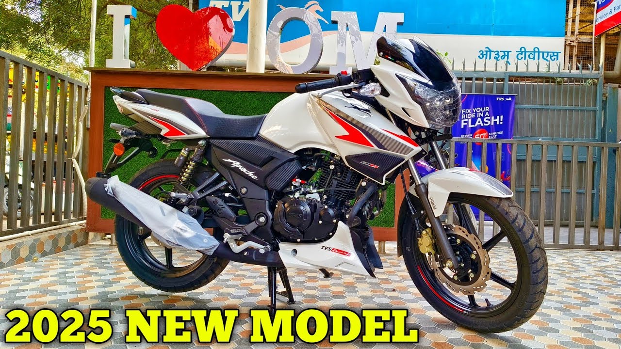 New Tvs Apache RTR 160 2v Bike Single ABS Detail Review 2025 Model| On ...