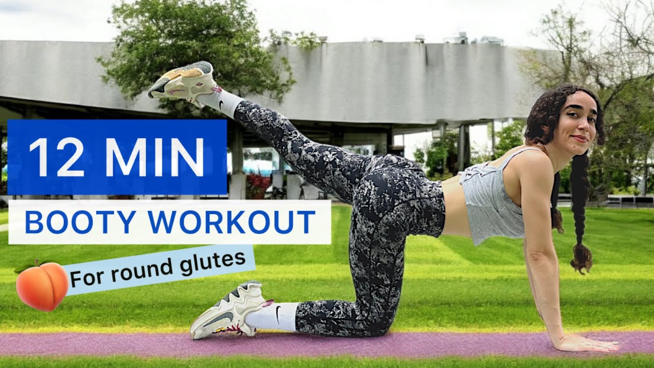 12 MIN BOOTY WORKOUT | easy to build round glutes | fitmarym - YouTube
