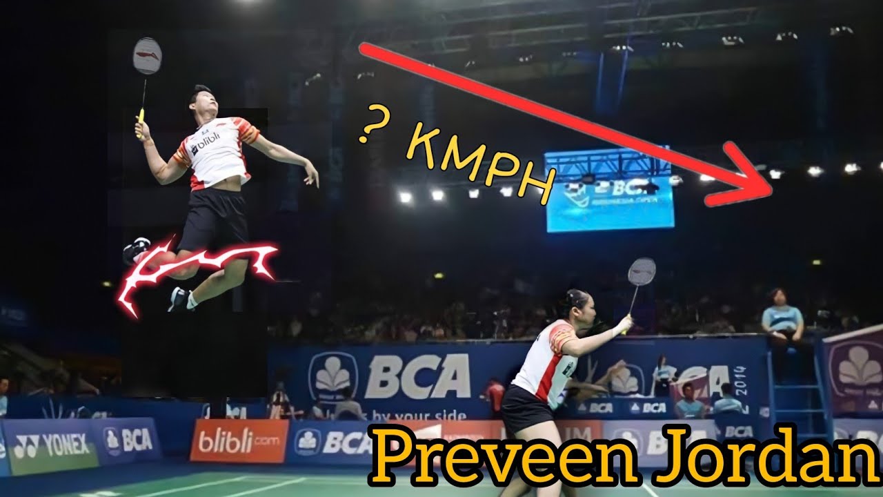 Best Smasher in Badminton PRAVEEN JORDAN Badminton Smash (HD) YouTube