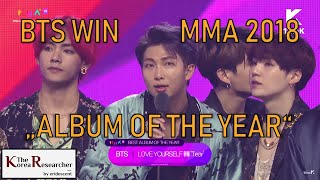 [MMA 2018] BTS Win: Album of the Year Daesang - ENG/GER SUB (181201)