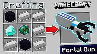 CRAFTING A PORTAL GUN IN MINECRAFT!! screenshot 5