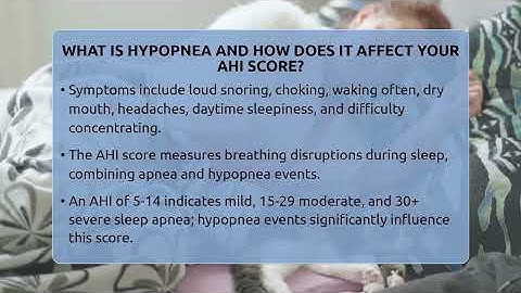 What Is Hypopnea And How Does It Affect Your AHI Score? - Sleep Apnea Support Network