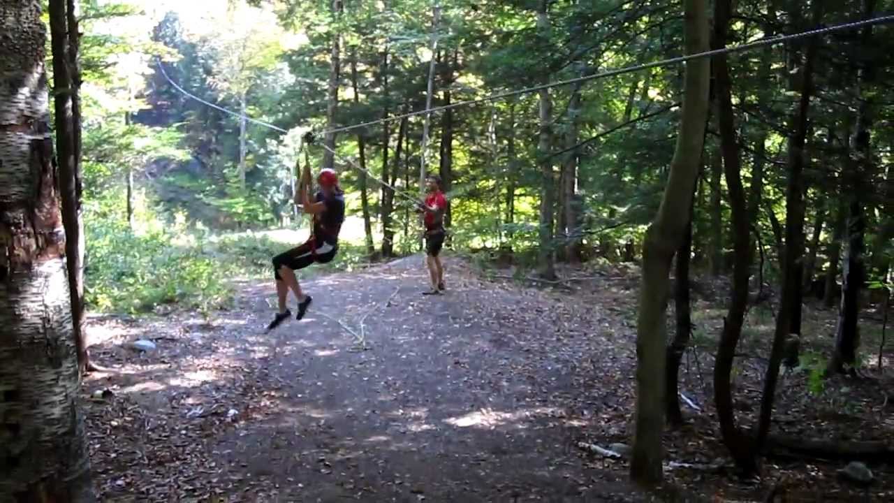 Ziplining at Berkshire East in Charlemont, MA YouTube