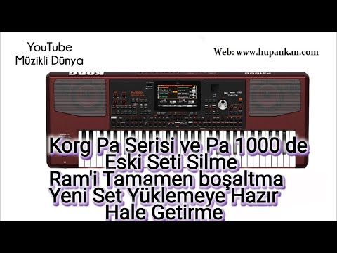 Korg Pa Serisi ve Pa 1000 de Eski Seti Silme RAM'i Tamamen Boşaltma