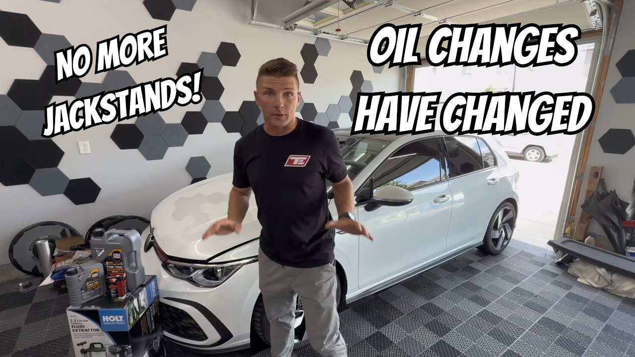 The new way to do oil changes. No more lifting the car! 