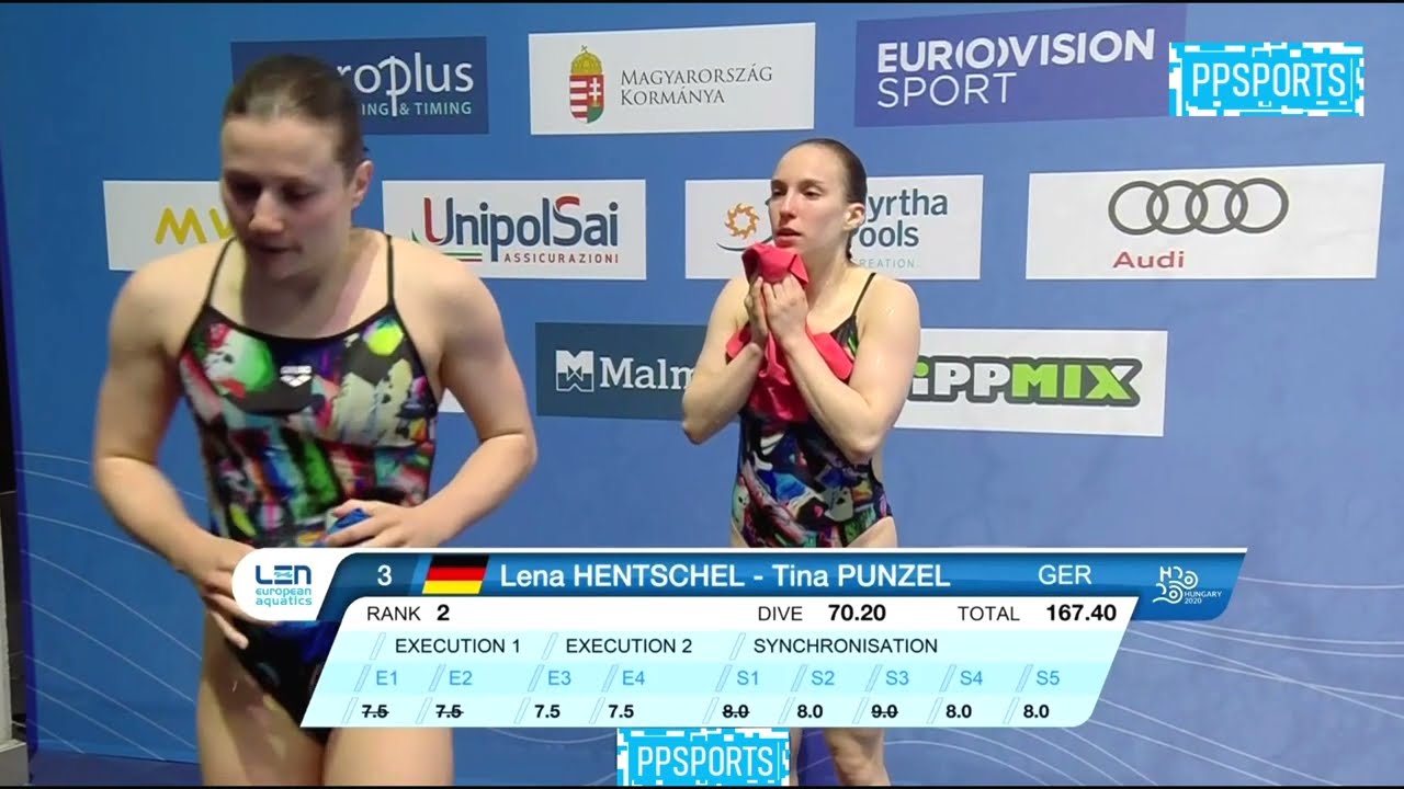 Lena Hentschel - Tina Punzel  l Synchronized 3m Springboard  Diving Highlights