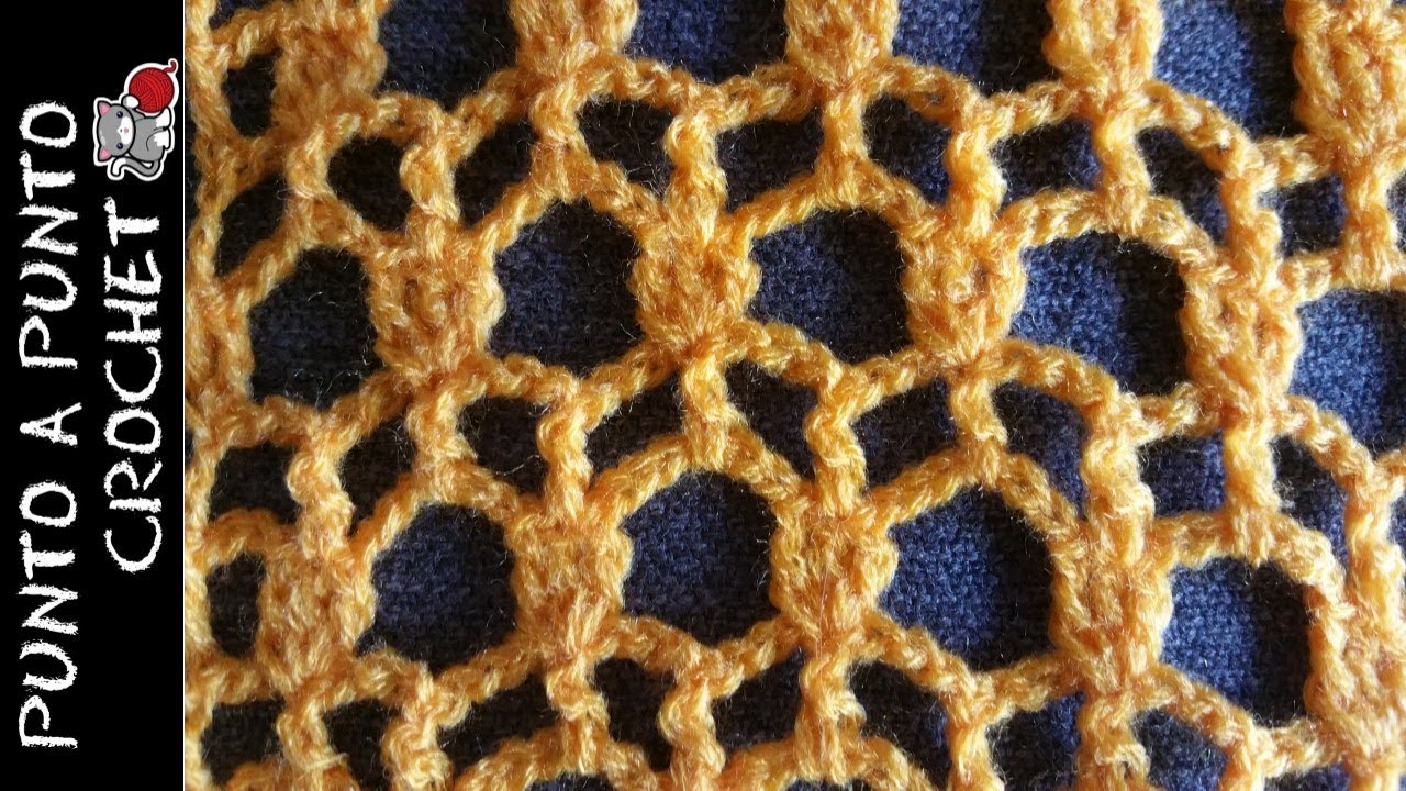 PUNTO CALADO  No. 7 en crochet  PASO A PASO