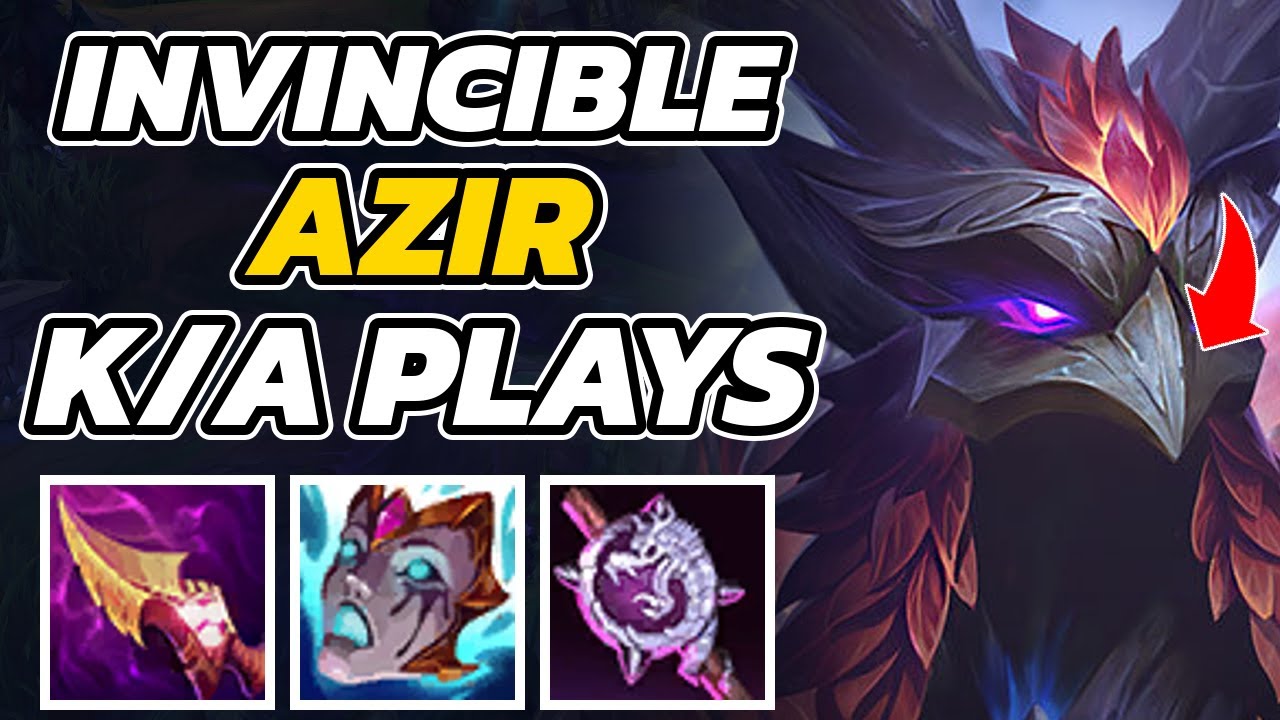 CHALLENGER AZIR GAMES. K/A PLAYS ONLY. LOL META. 60% WIN AZIR MIDDLE ...