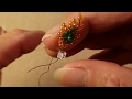 Beaded Autumn Leaf Components for Jewelry Design