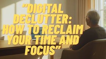 Digital Declutter How to Reclaim Your Time and Focus