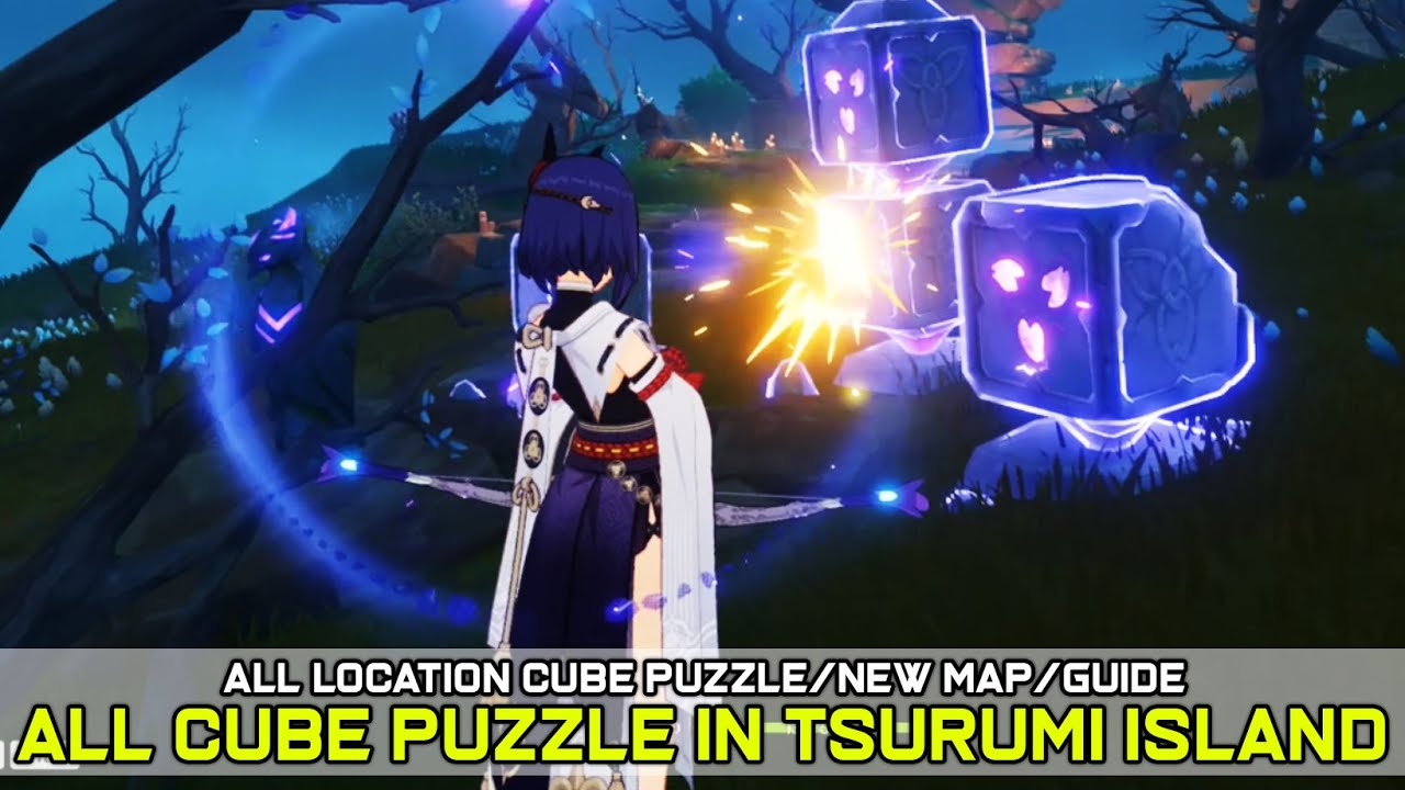Semua Lokasi Puzzle Cube Device Tsurumi Island Inazuma (Guide