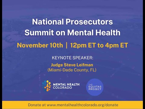 National Prosecutors Summit on Mental Health 2021