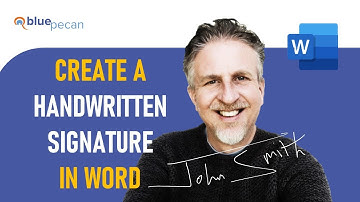 Create an Electronic Signature in MS Word | Draw, Scan or Photograph Your Handwritten Signature