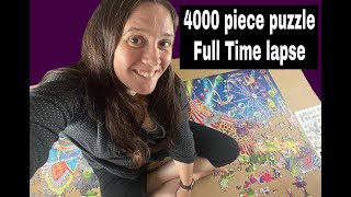 4000 Piece A Night At The Circus Puzzle - Full Time Lapse With Close Ups