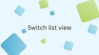 Inistate Features - Switch list view