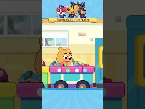 Bersih-bersih Bersama Labrador🧹| Kartun Anak-anak | Kepala Polisi Labrador#labrador #kartun #shorts